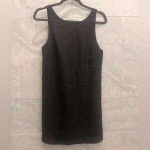 Reformation open back mini linen dress